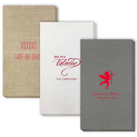 Design Your Own Valentine's Day Bamboo Luxe Guest Towels
